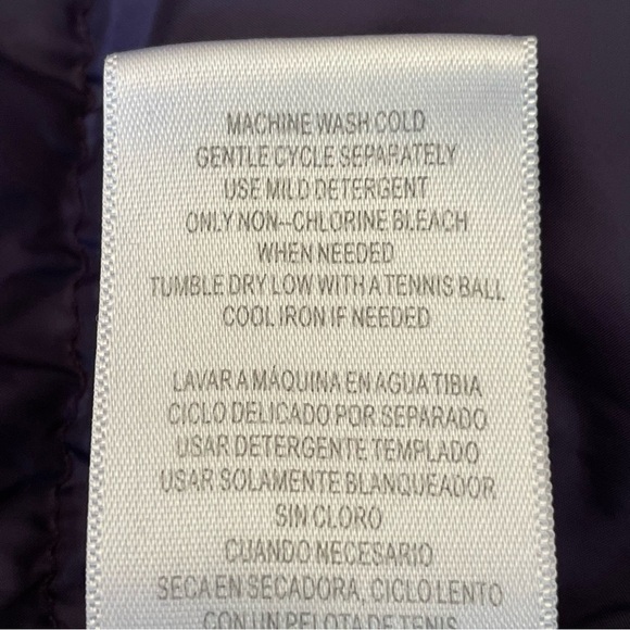 TRINA TURK PUFFER DOWN JACKET Eggplant Size Large - Picture 10 of 12